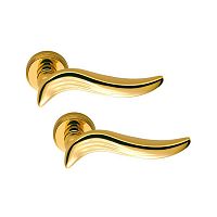 Ручки на розеті COLOMBO Piuma AR11 (CD79BZG-CD1003) полірована латунь